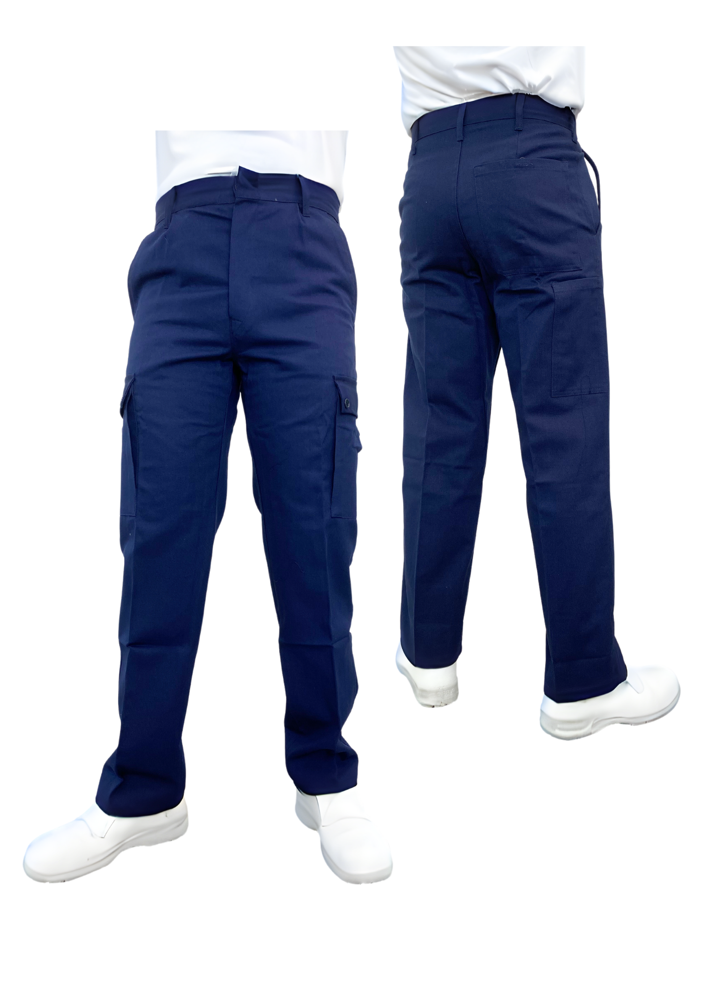 Pantalone Blu da lavoro Uomo - 100%Cotone