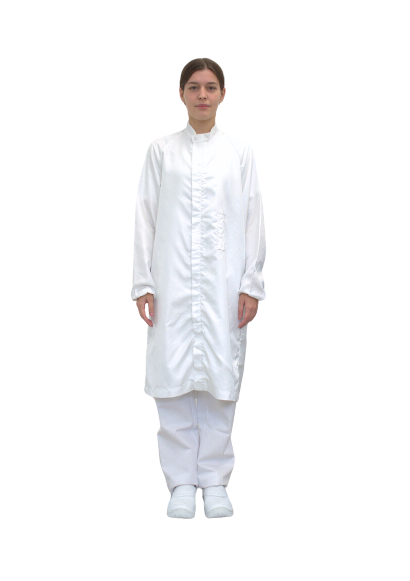 Unisex Cleanroom Gown with Mandarin Collar