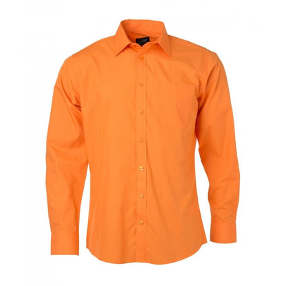 Shirt for a sporty and casual look. CE mark in orange cotton - Work Comfortably