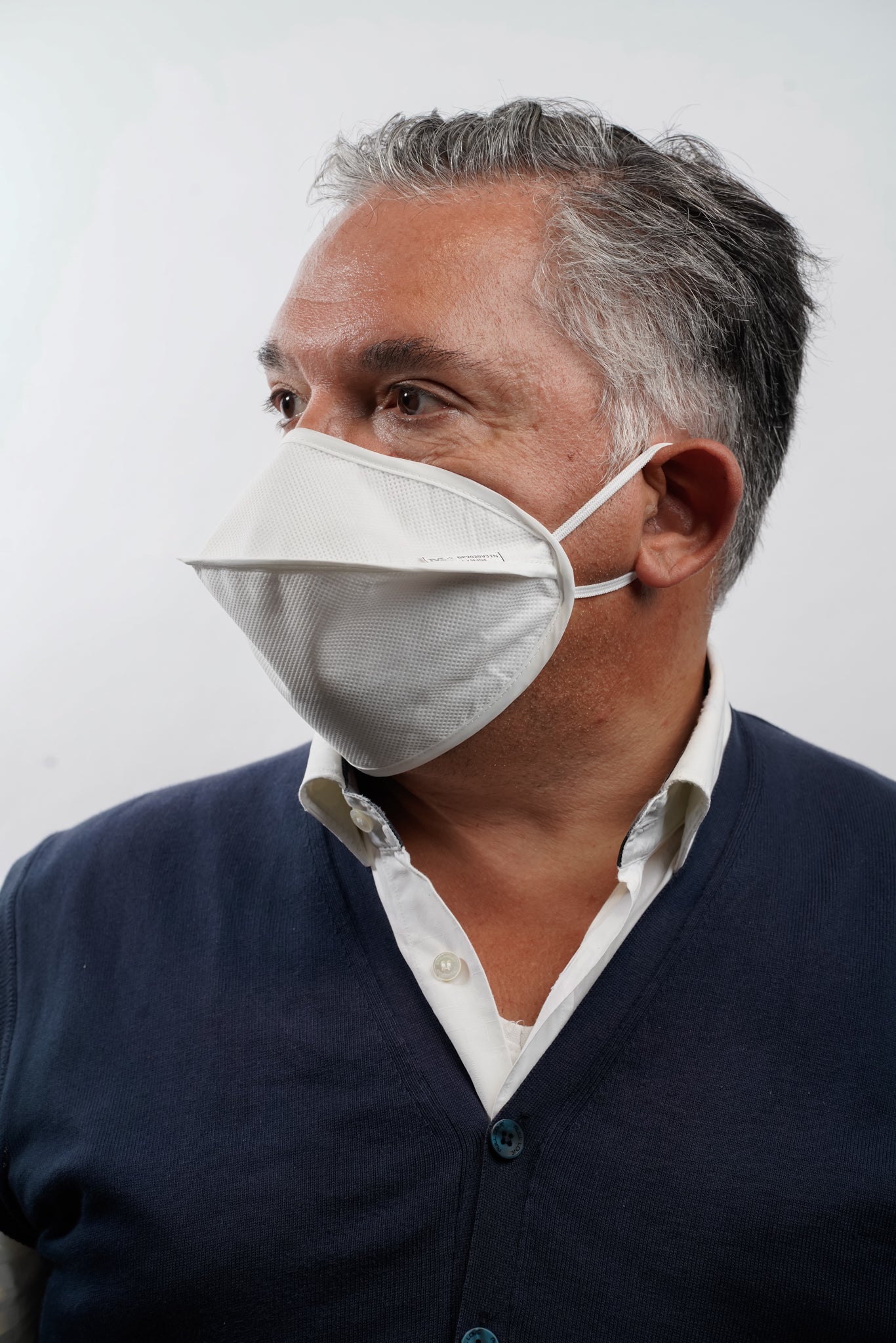 Eco-sustainable double layer mask, 100 washes, waterproof, for professional use with nose clip, CE CERTIFIED FOR MEDICAL USE