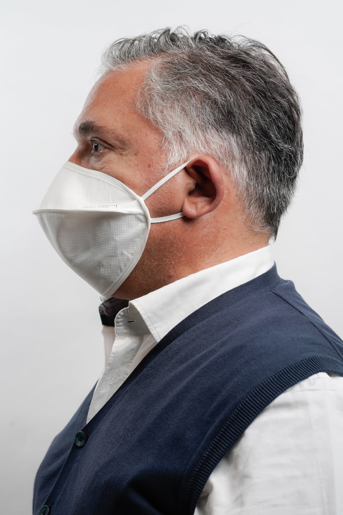 Eco-sustainable double layer mask, 100 washes, waterproof, for professional use with nose clip, CE CERTIFIED FOR MEDICAL USE