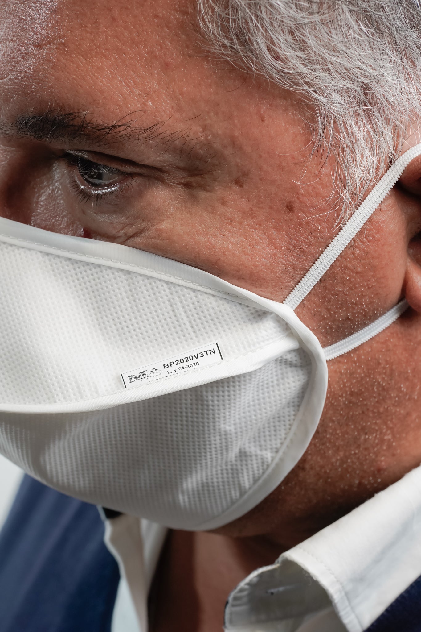 Eco-sustainable double layer mask, 100 washes, waterproof, for professional use with nose clip, CE CERTIFIED FOR MEDICAL USE